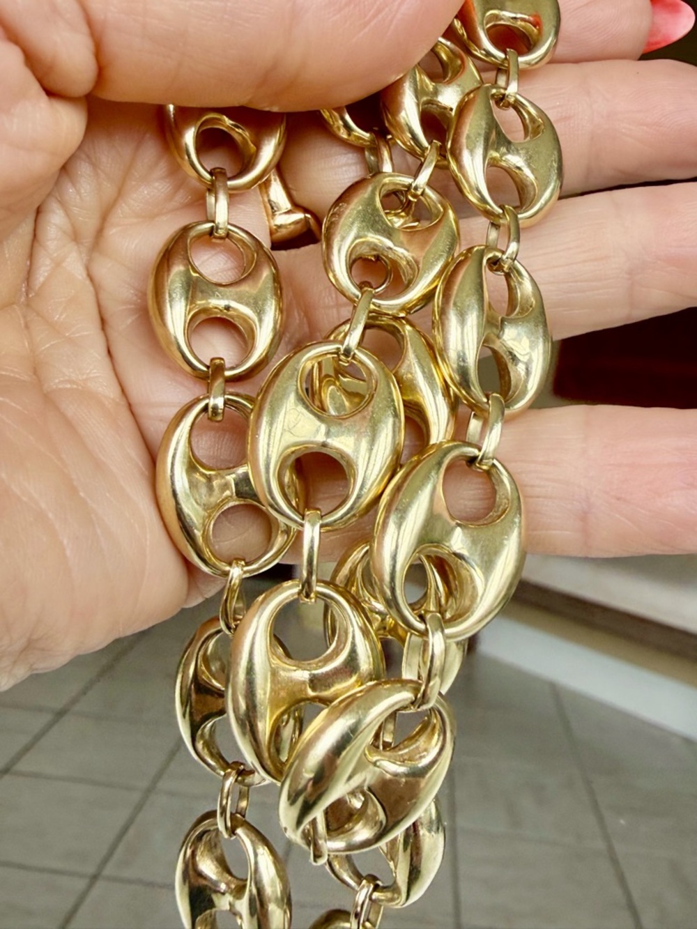 Mariner 14k gold  link bracelet